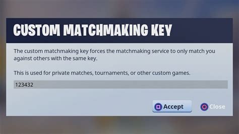 custom matchmaking codes